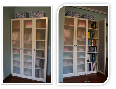 (1) Reutiliza un armario libreria como armario bebe